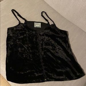 Maeve Black velvet type fabric